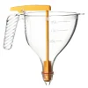 Entonnoir gradué à piston copolyester transparent avec support et 4 douilles - 1,5 L-Cerf Dellier Outlet