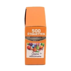Etiquette adhésive "Joyeux Anniversaire" (x500)-Cerf Dellier Sale