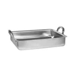 Excellence inox plaque à rôtir à anses 60x48 cm-Cerf Dellier Discount