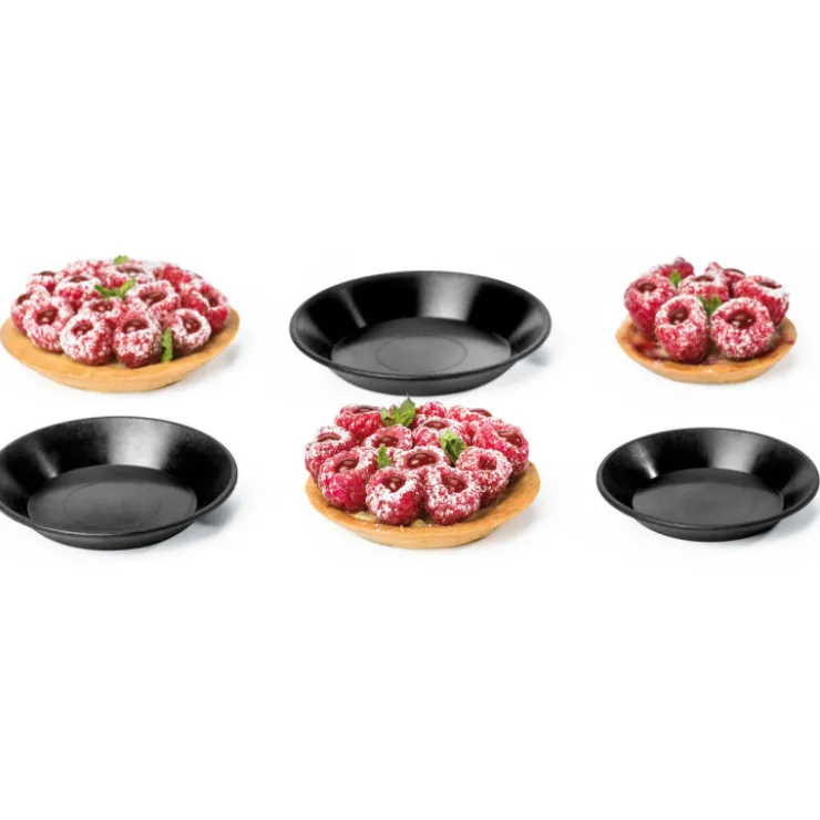 Exoglass 24 tartelettes rondes unies 7 cm-Cerf Dellier Clearance