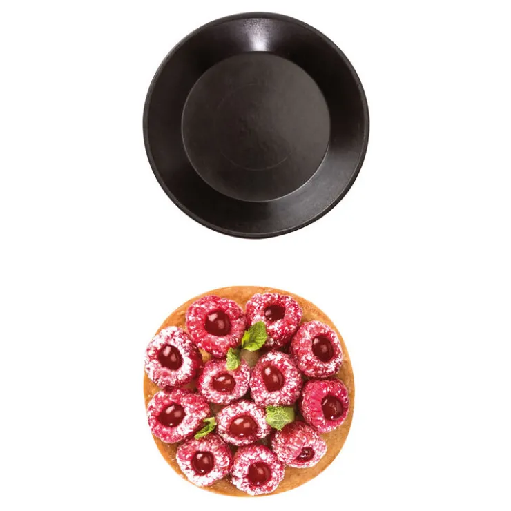 Exoglass 24 tartelettes rondes unies 8 cm-Cerf Dellier Outlet