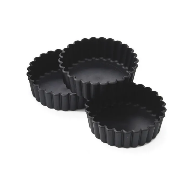 Exoglass 12 tourtières cannelées 10 cm-Cerf Dellier Online