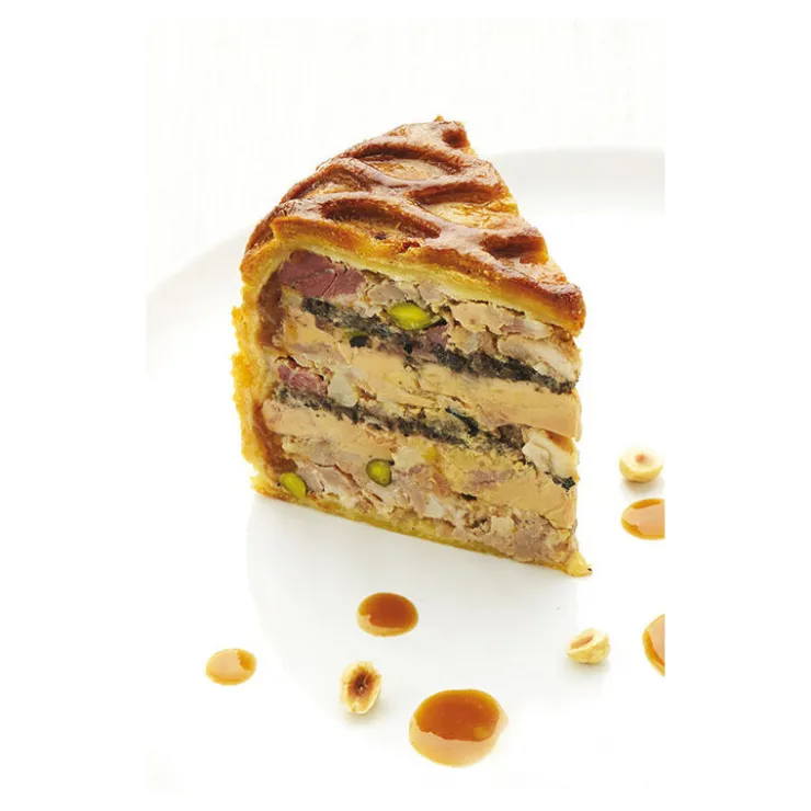 Exopan pâté en croûte rond à chevrons hauteur 9 cm diamètre 20 cm-Cerf Dellier Discount