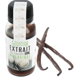 Extrait de vanille biologique 50 ml - DDM 03/25-Cerf Dellier New