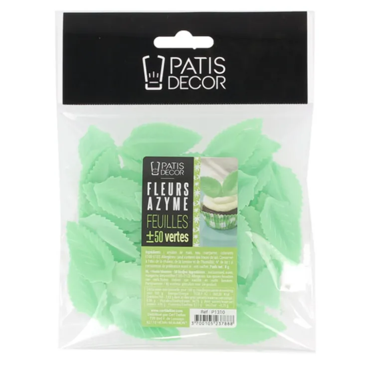 Feuille de rose azyme verte (x50)-Cerf Dellier Discount