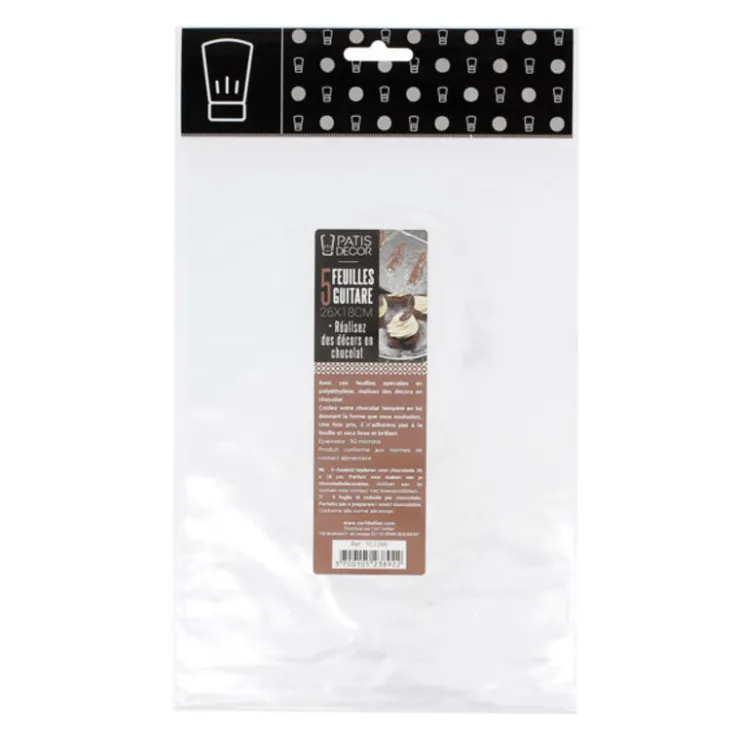 Feuille polyéthylène 26 x 18 cm (x5)-Cerf Dellier Discount