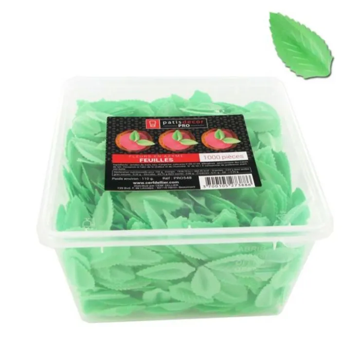 Feuilles de rose azyme verte (x1 000)-Cerf Dellier New