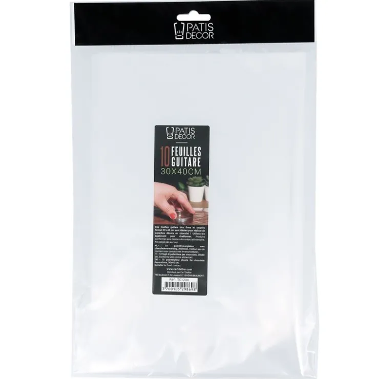 Feuilles guitare 30 x 40 cm (x10)-Cerf Dellier Outlet
