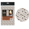 Feuilles transfert cabosses de cacao (x5)-Cerf Dellier