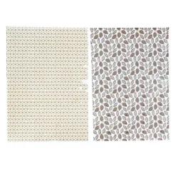Feuilles transfert cabosses et géométrie assorties (x4)-Cerf Dellier Hot