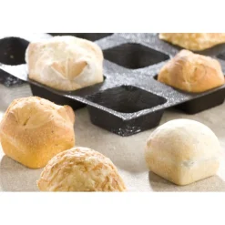Flexipan Air plaque 600x400 de 15 petits pains carrés 9,3 cm-Cerf Dellier Online