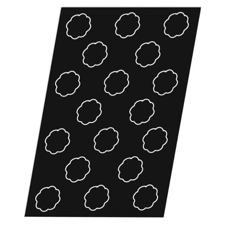 Flexipan 60x40 plaque de 18 bavarois 5 côtes 7,8x4cm-Cerf Dellier Clearance