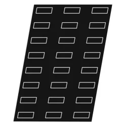 Flexipan 60x40 plaque de 25 cakes 8,9x4,6 cm-Cerf Dellier Clearance