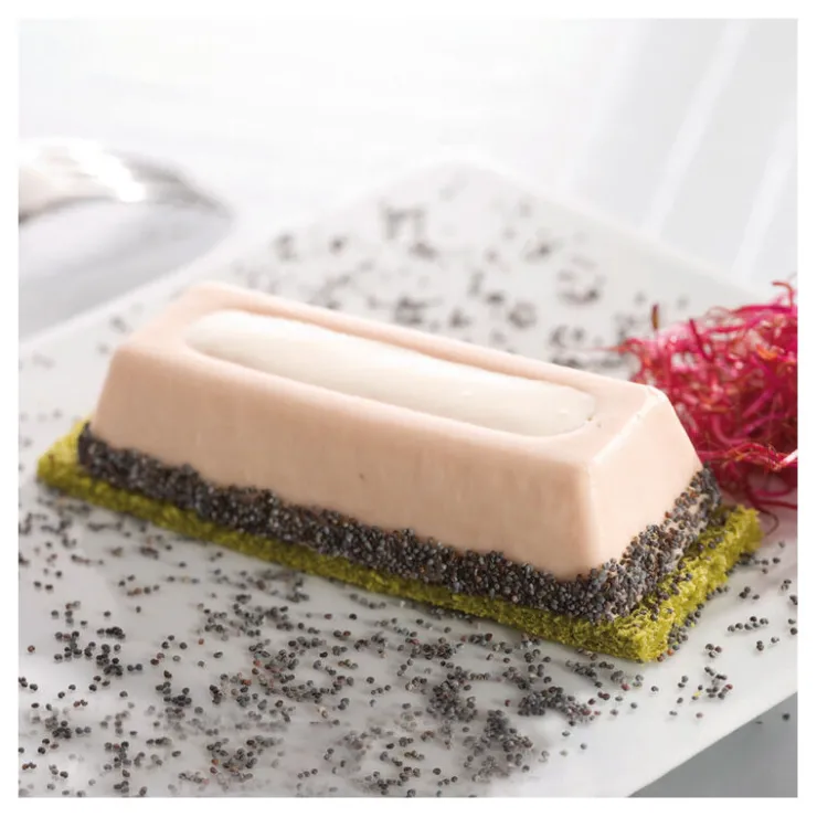 Flexipan 60x40 plaque de 24 cakes avec rainure 12x4 cm-Cerf Dellier Clearance