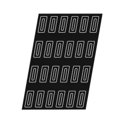 Flexipan 60x40 plaque de 24 cakes avec rainure 12x4 cm-Cerf Dellier Clearance