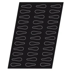 Flexipan 60x40 plaque de 36 cuillères 9x2,8 cm-Cerf Dellier