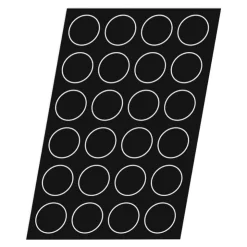 Flexipan 60x40 plaque de 96 demi-sphères 2,6 cm-Cerf Dellier Discount
