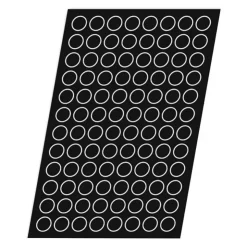 Flexipan 60x40 plaque de 96 médaillons 2,8 cm-Cerf Dellier Online