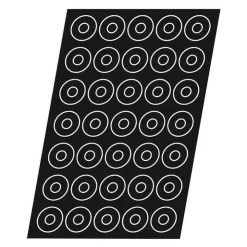 Flexipan 60x40 plaque de 60 mini-savarins 4,1x1,2 cm-Cerf Dellier Outlet