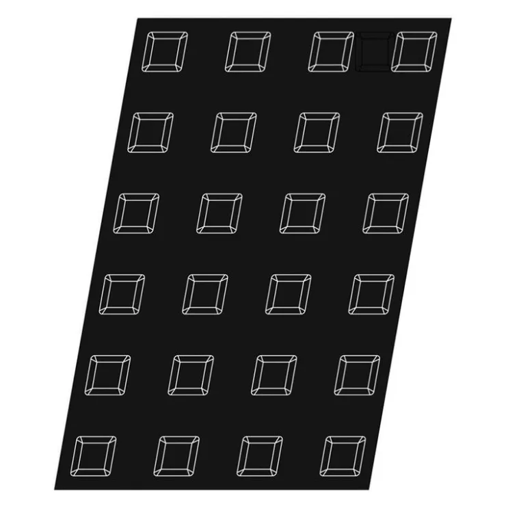 Flexipan 60x40 plaque de 24 mini-écrins 5x5x2,9 cm-Cerf Dellier