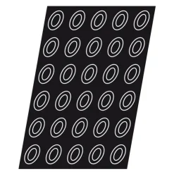 Flexipan 60x40 plaque de 60 mini-savarins ovales 4x3 cm-Cerf Dellier Clearance