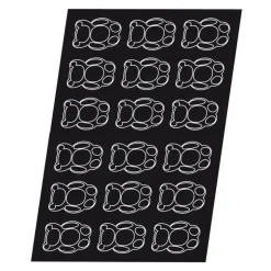 Flexipan 60x40 plaque de 18 nounours 9x6x2 cm-Cerf Dellier New