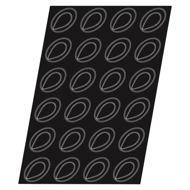 Flexipan 60x40 plaque de 24 ovales échancrés 8,5x6,1 cm-Cerf Dellier Outlet