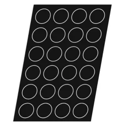 Flexipan 60x40 plaque de 24 tartelettes évasées 7,7 cm-Cerf Dellier Outlet