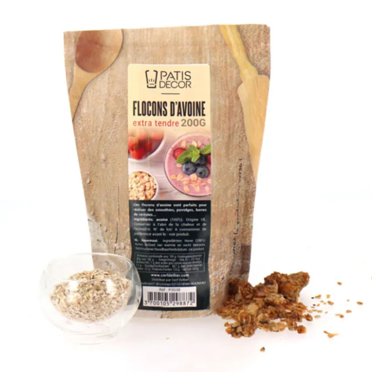Flocons d'avoine extra tendres 200 g-Cerf Dellier