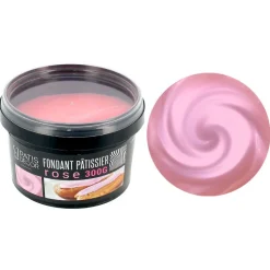 Fondant pâtissier rose 300 g-Cerf Dellier Sale