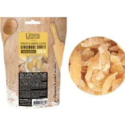Fruits moelleux gingembre confit lamelles 120 g-Cerf Dellier Hot