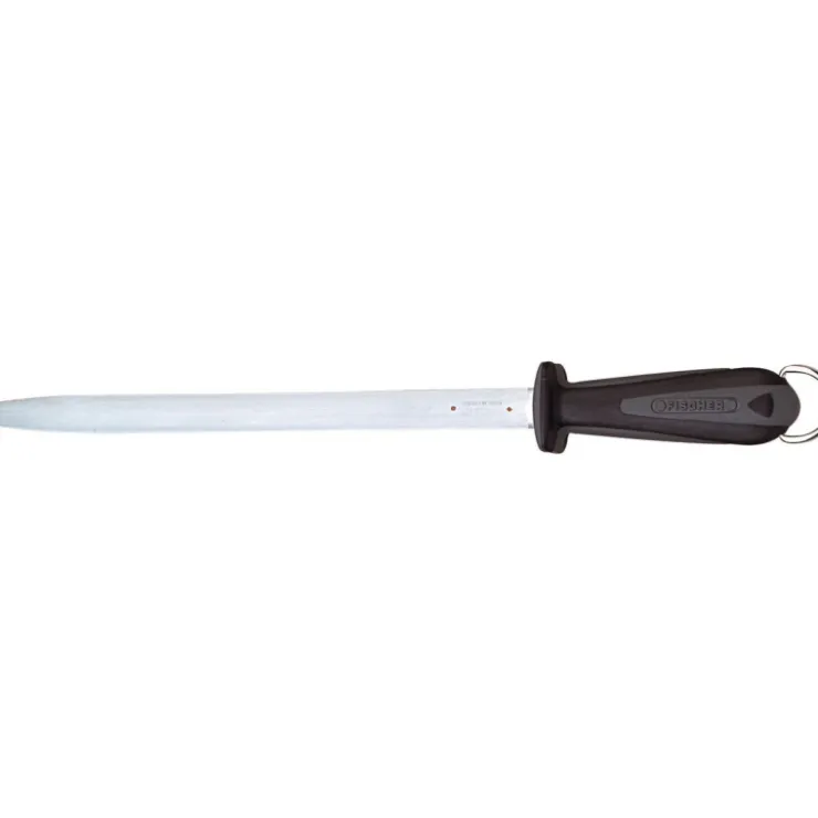 Fusil à aiguiser de boucher mèche ovale 30 cm-Cerf Dellier