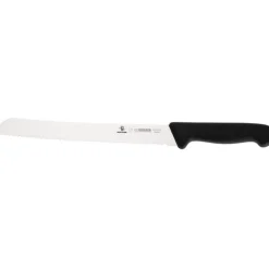 Giesser couteau à pain cranté manche noir inox 24 cm-Cerf Dellier Online
