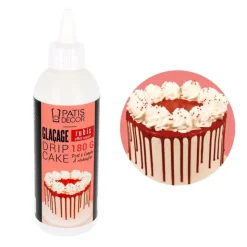Glaçage pour drip cake rubis 180 g-Cerf Dellier