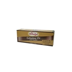 Gélatine en feuilles qualité Or 500 g-Cerf Dellier Discount