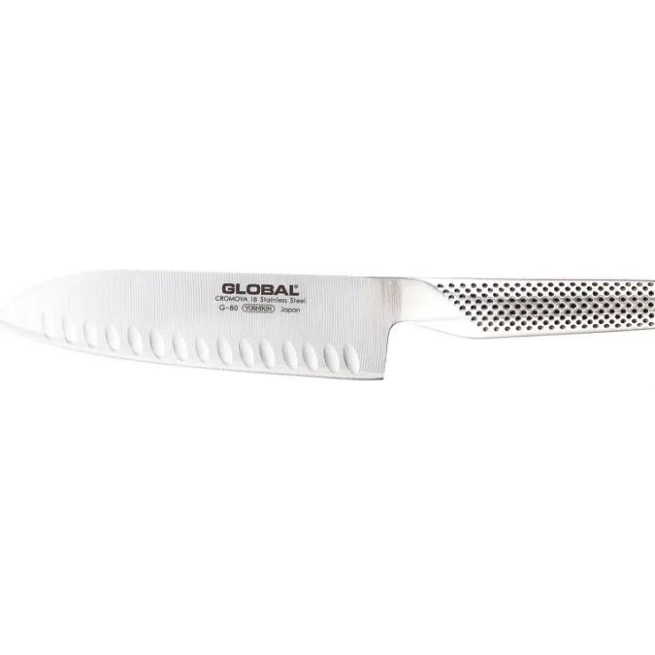Global série G couteau santoku G80 alvéolé 18 cm-Cerf Dellier Clearance
