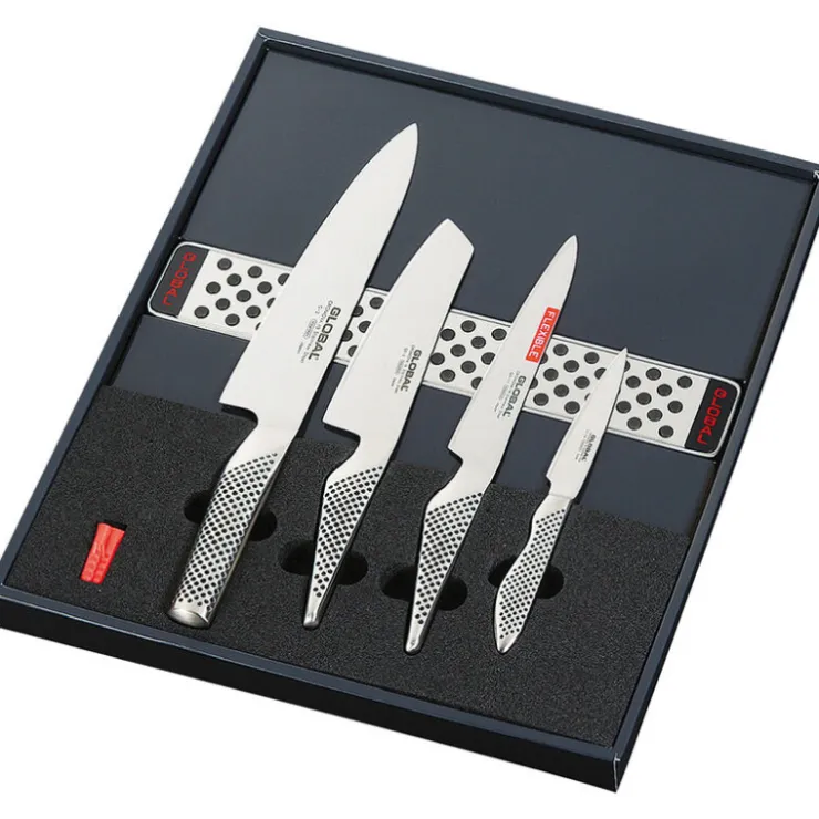 Global série G set 4 couteaux global + barre-Cerf Dellier Outlet