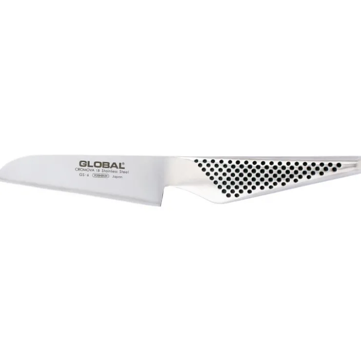 Global série GS couteau éplucheur coupe droite GS6 inox 10 cm-Cerf Dellier Best
