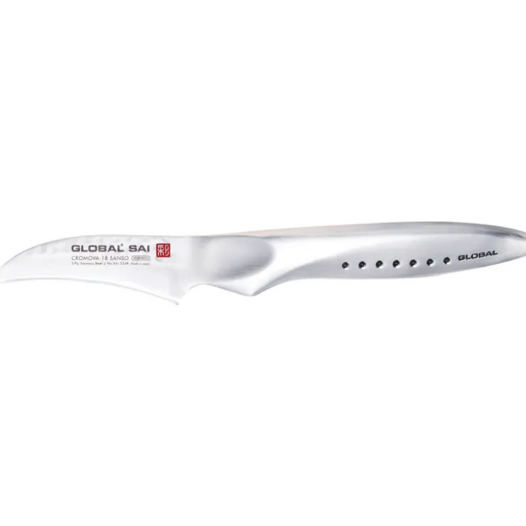 Global série Saï couteau d'office lame courbe SAI-S04R 6,5 cm-Cerf Dellier Clearance