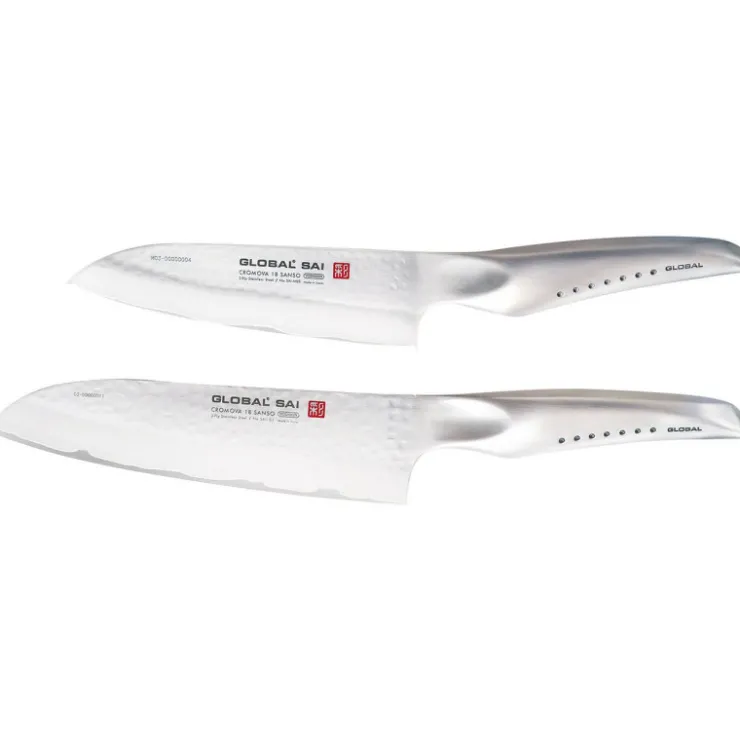 Global série Saï couteau santoku SAI-03 19 cm-Cerf Dellier Hot