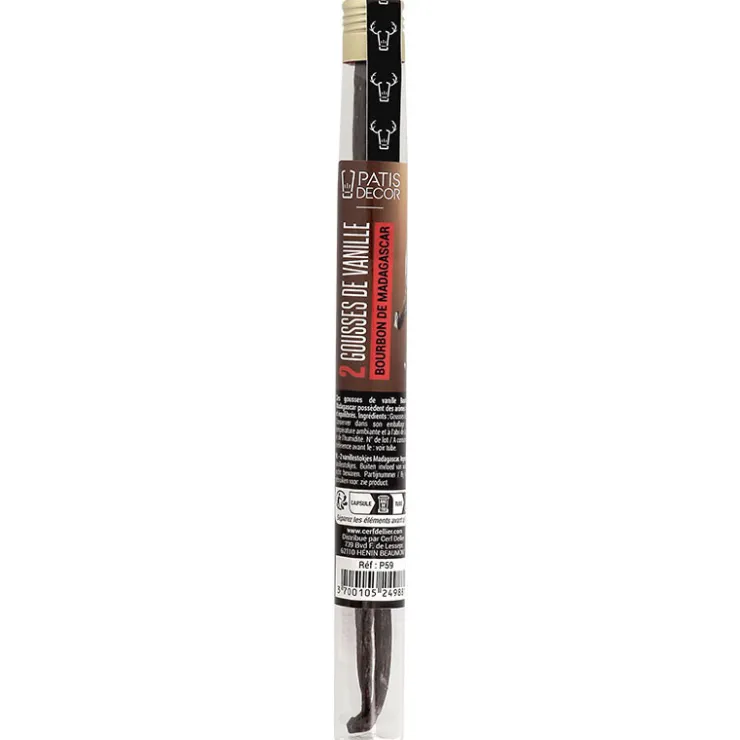 Gousse de Vanille Bourbon Madagascar (x2)-Cerf Dellier Discount