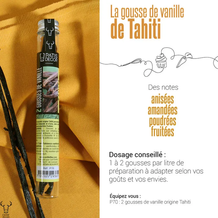 Gousse de Vanille Tahiti (x2)-Cerf Dellier Online