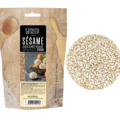 Graines de sésame décortiquées 250 g-Cerf Dellier Hot