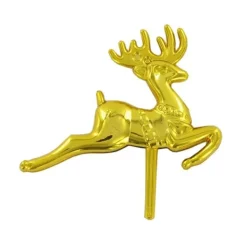 Grand renne doré sur pique (x50)-Cerf Dellier New