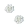 Grandes roses blanches en azyme (x 6)-Cerf Dellier Outlet
