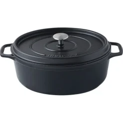 Invicta mijoteuse ovale noire 35 x 28 cm-Cerf Dellier Online