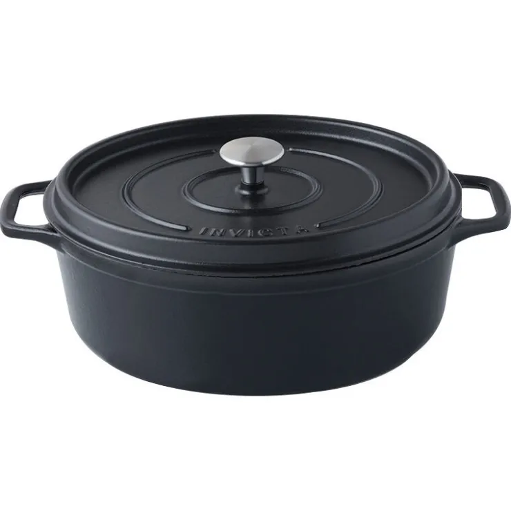 Invicta mijoteuse ovale noire 35 x 28 cm-Cerf Dellier Online