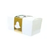 Kit Ballotin blanc / or (x 2)-Cerf Dellier New