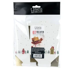 Kit ballotin blanc Village de Noël-Cerf Dellier Hot