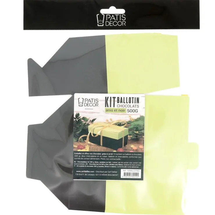 Kit ballotin chocolats anis / noir 500 g-Cerf Dellier Online